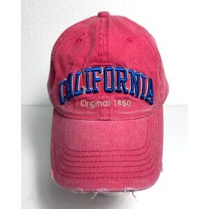 Robbin Ruth Pink Embroidered California Cap